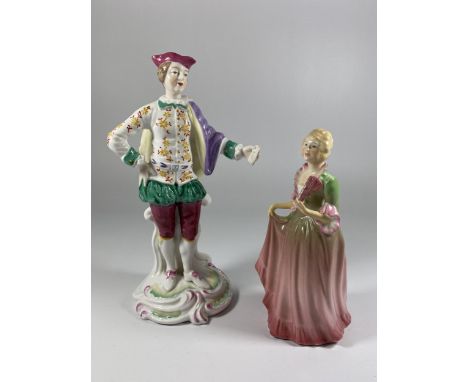 A SPODE DAPPER GENTLEMAN AND A CARLTON CHINA 'JOAN' 
