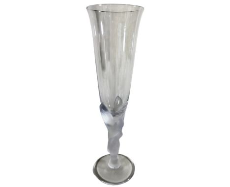 Fourteen Igor Karl Fabergé Kissing Dove Champagne flutes, 24.5cm high, each with an engraved makes name to the base.