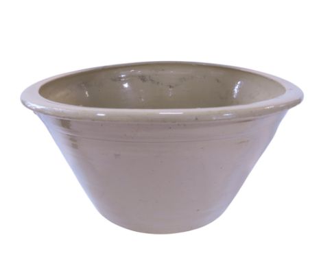 A stone glazed terracotta planter, 48cm diameter.