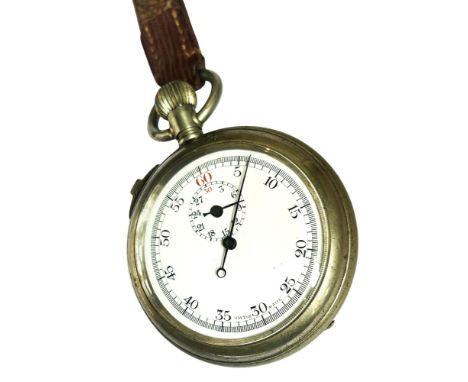 A World War I stopwatch by Grimshaw Baxter &amp; JJ Elliott Ltd, Mark II model, number 4522 1916, in working order with a 30 
