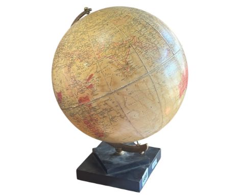 A 1950’s Philips’ Challenge globe together with a small barograph in sprung case (2) 