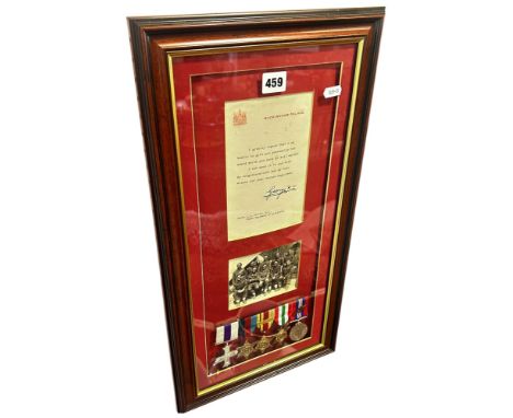 Major J. S. Jewitt MC Royal Artillery, framed medals, Military Cross (dated 1945) 39-45, African 1st Army Clasp and Italy Sta
