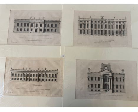 Colen Campbell (c.1676-1729) and Vitruvius Britannicus - A collection of twenty 18th century architectural engravings taken f