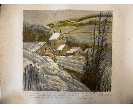 Don Bessant (1941-1993) - 'The Woolpack-Slad' (1978), Artist's proof lithograph, signed by the artist and also with text from