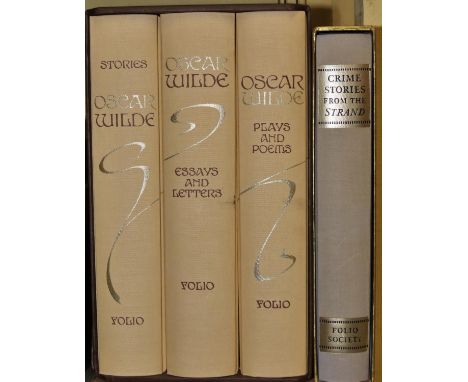 Folio Society - a trio of Oscar Wilde together with Crimes from the Strand 