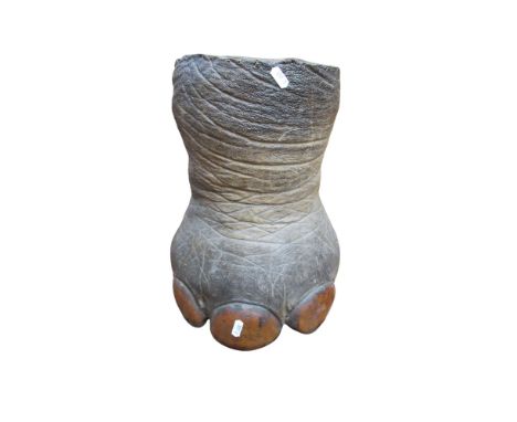 Taxidermy Interest - An Elephant foot, 40cm high
