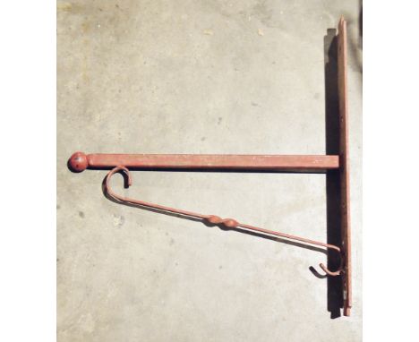 Red painted metal wall-mounting bracket&nbsp;