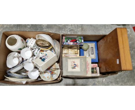 Collection of assorted ceramics including Royal Vale part tea service, Staffordshire Abbey pattern transfer-printed rectangul