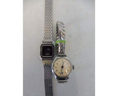 A Timex Quartz late 1970s wristwatch and one other. 