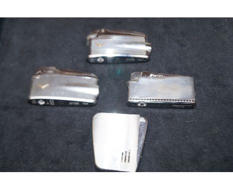 4 Cigarette lighters , 3 Ronson &amp; 1 American 