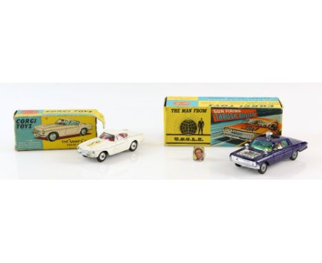 The Man From U.N.C.L.E. - Corgi No. 497 Gun Firing Thrush Buster with Waverly Ring, boxed &amp; The 'Saint's' Car Volvo P.180