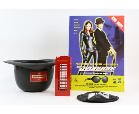The Avengers - Piper Heidsieck Champagne hat &amp; tea light telephone box with a promotional display board (3)..   
