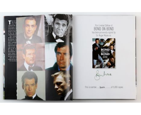 Bond on Bond - Hardback First Edition Book from 2012 signed on the inside by Roger Moore, numbered 3022/5000..   