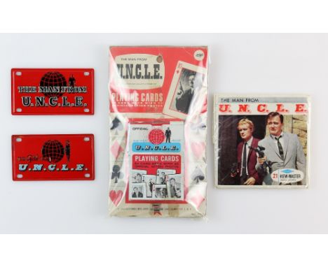 The Man From U.N.C.L.E. - Pack of playing cards from 1965 by ED-U-Cards, Sawyer's 12 view-Master Stereo Pictures &amp; two ti