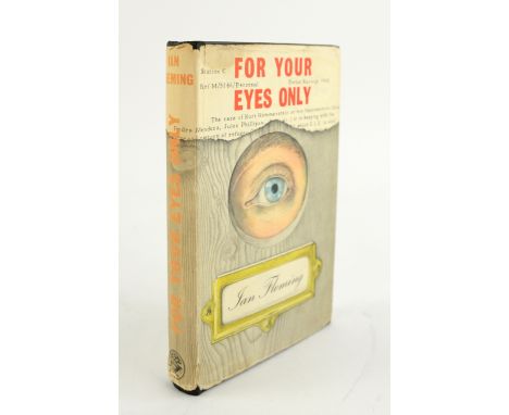 James Bond - For Your Eyes Only Hardback First Edition book by Ian Fleming from 1960, published by Jonathan Cape, with dust j