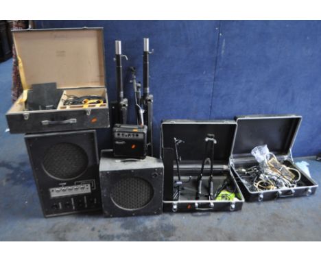 A COLLECTION OF MUSICAL EQUIPMENT, including a Fishman Pro Eq acoustic guitar pre amp, an Audio Technica ATW-R30G wireless tr
