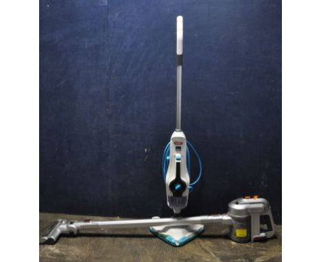 A VAX COMBI CLASSIC STEAM MOP (PAT pass and working) and a Morphy Richards cordless vacuum cleaner (no charger, flat UNTESTED