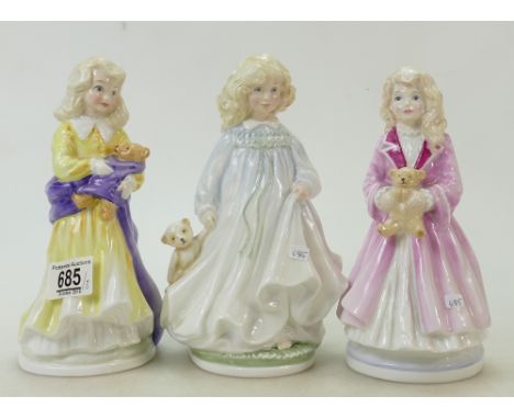 Royal Doulton Large NSPCC Character Figures: Faith HN3082, Hope HN3061 &amp; Charity HN3087(3)