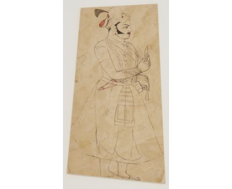 To Be Sold With No Reserve A portrait of Maharaja Durjan Sal (r. 1825-26),Kotah, Rajasthan circa 1830 and Krishna and the Gop