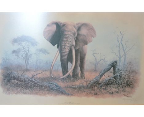 Denis Murphy, after, African Elephant, limited edition print, 88/1000, signed in pencil, 38cm x 58cm