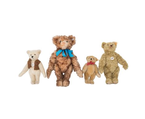 STEIFF 4-tlg Konvolut Teddybären aus limitierten Sondereditionen, bestehend aus 'Petsy- Bär', Replica von 1928, Brummstimme, 