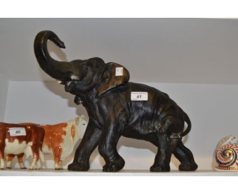 A resin model, of a Japanese bronze elephant