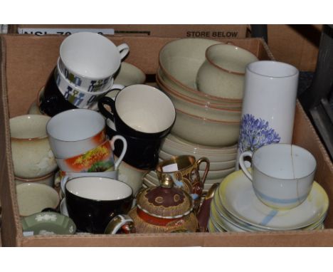 Ceramics - a part Denby Daybreak breakfast service; a Japanese eggshell porcelain coffee service for four; other Japanese Exp