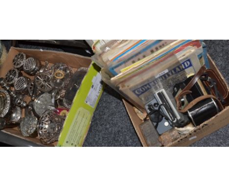 Boxes and Objects - cameras, including Coronet, Voigtlander Prontor-SVS Color-Skopar 1:3.5/50, Cresta, The Button, others; sh