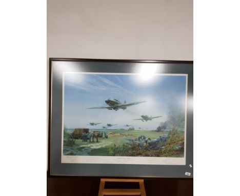A PRINT OF THE BATTLE OF BRITAIN ROYAL AIR FORCE PILOTS 1108/1500