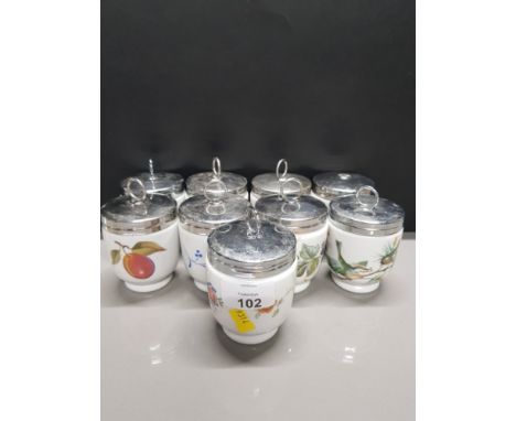 9 ROYAL WORCESTER EGG CODDLERS