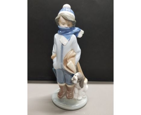 LLADRO FIGURE 5520 WINTER BOY
