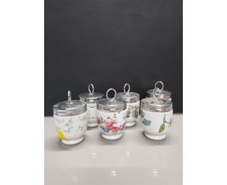 6 ROYAL WORCESTER EGG CODDLERS