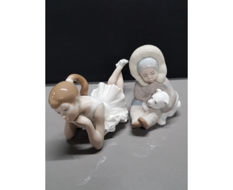 LLADRO FIGURE 1195 ESKIMO AND POLAR BEAR PLUS NAO BY LLADRO BALLERINA