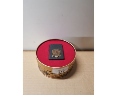 ZIPPO D DAY NORMANDY LIGHTER IN ORIGINAL TIN CASE