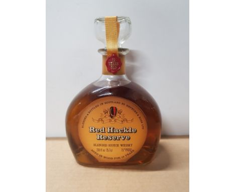 BOTTLE OF 1966 RED HACKLE RESERVE BLENDED SCOTCH WHISKY 75ø PROOF