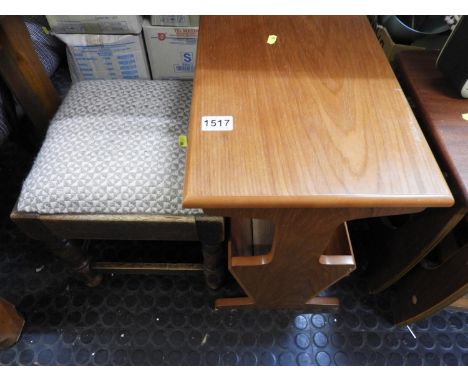 Media Storage and Foot Stool 