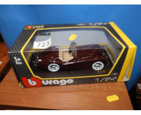 Boxed Burago Model Jaguar XK120 