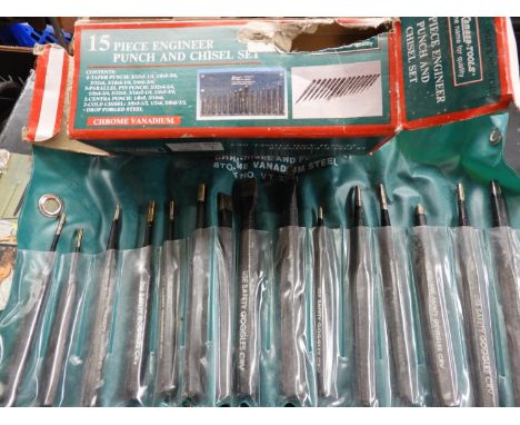 New 15 Piece Punch and Chisel Set 