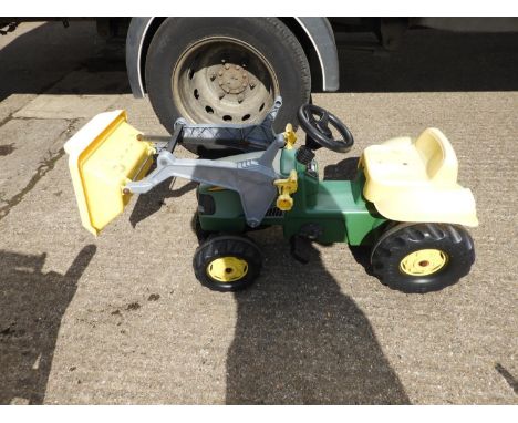 Child's Ride On John Deere Tractor with Loader 