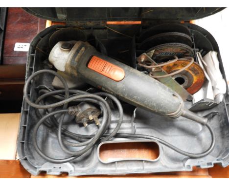 Cased Black &amp; Decker Angle Grinder 