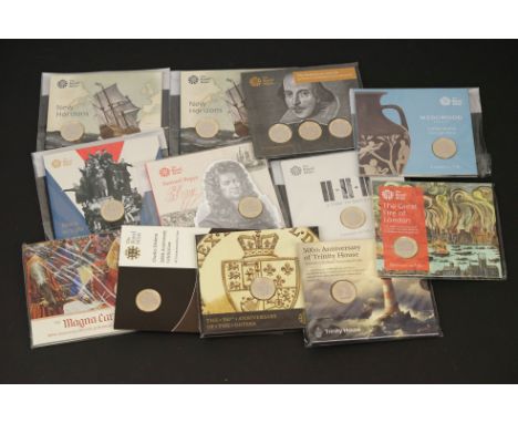 A collection of approx twelve Royal Mint brilliant uncirculated £2 collectors coins to include 500th Anniversary of Trinity h