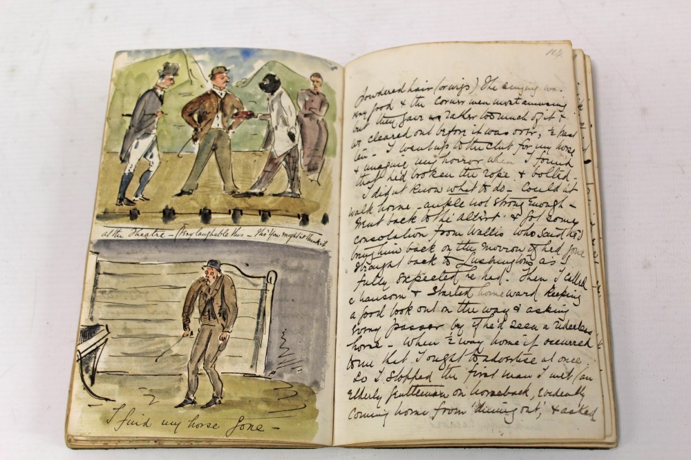 Of New Zealand Colonial Interest: Handwritten and illustrated diary by ...