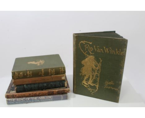 Books:  Arthur Rackham - Rip Van Winkle 1907 1st edition, Sleeping Beauty 1920 1st edition, four further early Rackham illust