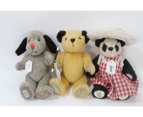 Teddy Bears selection - including Dean's Sooty, Sweep and Sue and others, also Hermann Nanuk 1/250 Polar Bear (7)