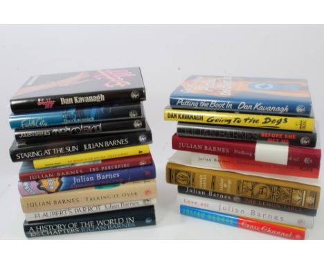 Book:  Julian Barnes - nineteen works - including four by 'Dan Kavanagh', ten of which are signed - all are 1st editions COND