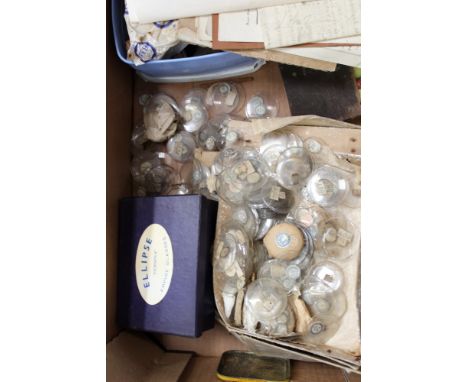 Clock and watchmakers' items - including books, tools, parts and accessories (large qty)