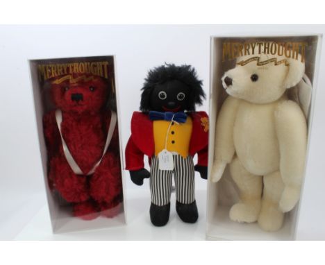 Teddy Bears - Merrythought selection - two boxed bears with certificates - Ruby & Cranberry boxed Rupert, Golly by Oliver Hol