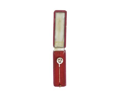 A WWII Second World War Third Reich Nazi German SA Storm Detachment lapel stick pin badge. Usual form with pieced SA emblem m
