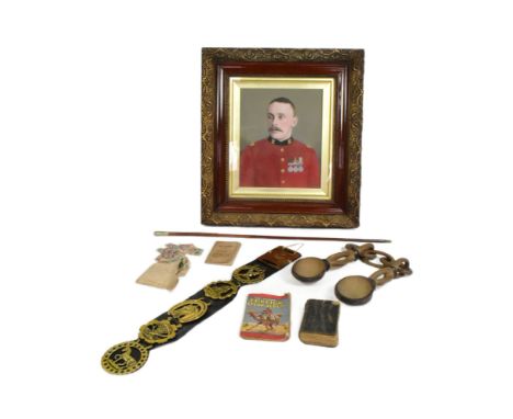 Boer War - Somerset Light Infantry - a collection of Somerset Light Infantry Officers personal effects to include his swagger