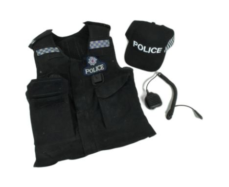 Local interest - an original vintage Somerset &amp; Avon Police Armed Response vest &amp; cap with various utility docks and 